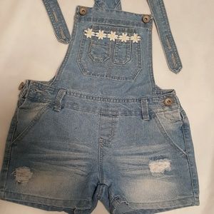Overalls denim shorts por girls